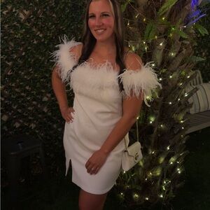 Untamed petals feather dress